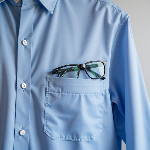 三十岁左右男性开发者头像，戴眼镜，穿浅蓝色衬衫，绿色背景，正面微笑表情，明亮自然光